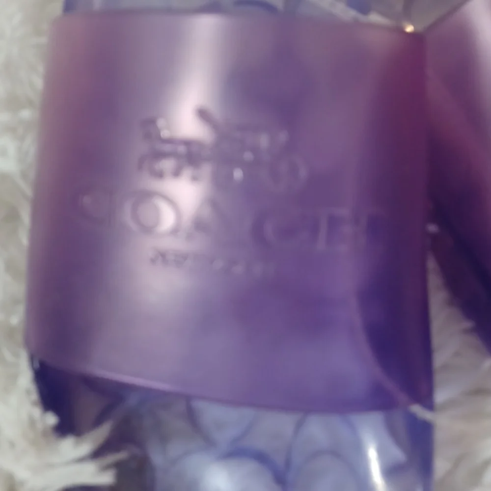Coach Ulyssa Rubber Water Resistant Jelly Slide Sandals Purple Size 8 - Picture 3 of 9